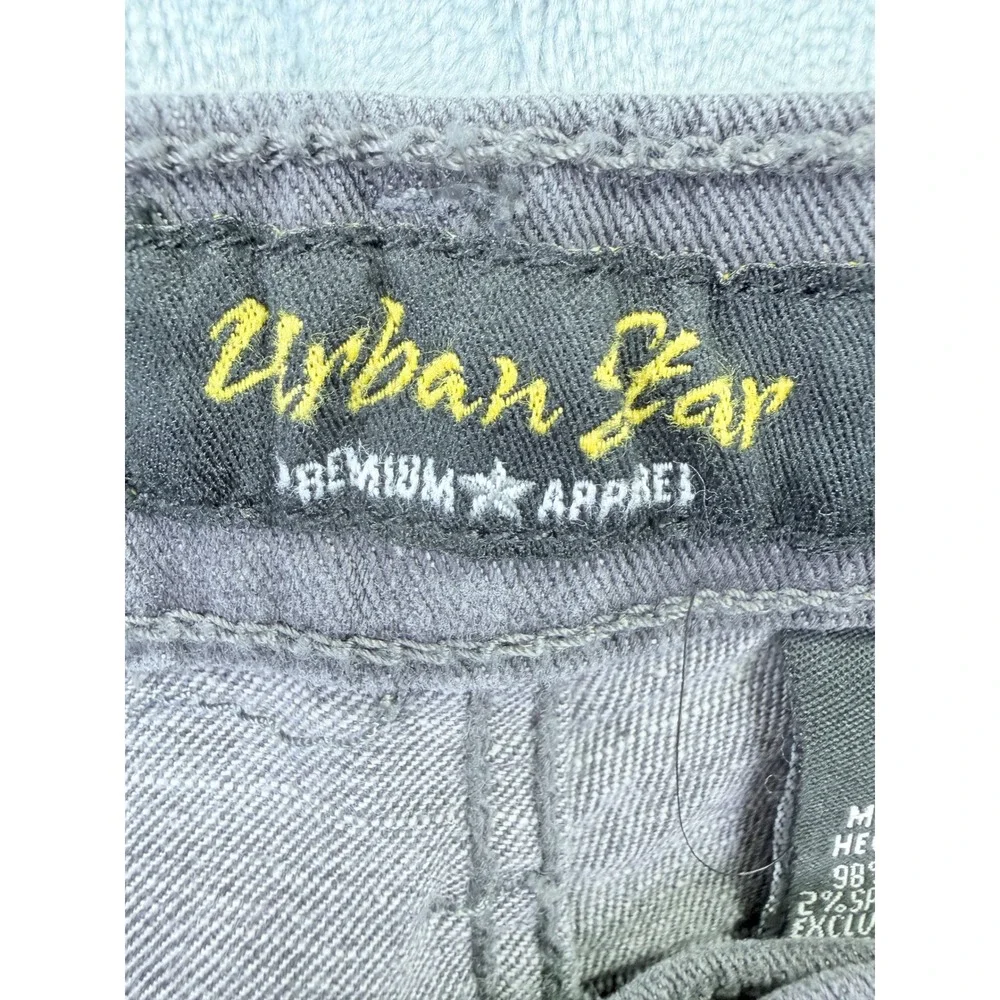 Urban Star Mens Straight Leg Gray Denim Jeans 32x30 02518231US Stretch Cotton